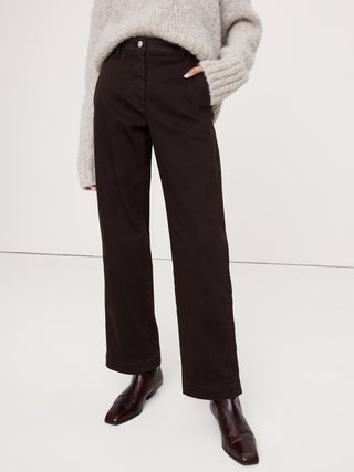 Jeans Recto Talle Medio con Bolsillos