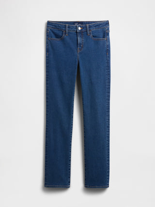 Mid Rise Classic Straight Jeans.