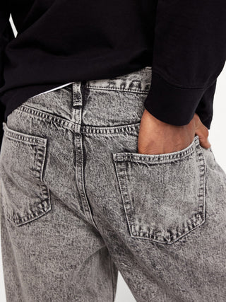 Jeans Holgados Talle Alto con Bolsillos