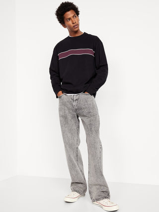 Jeans Holgados Talle Alto con Bolsillos