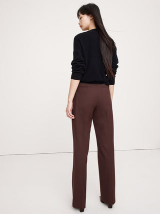 Pantalón Recto Talle Alto de Lana