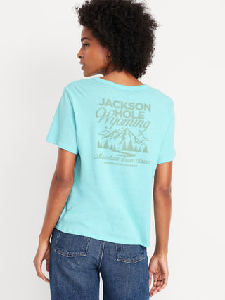 Camiseta Manga Corta con Detalle Gráfico