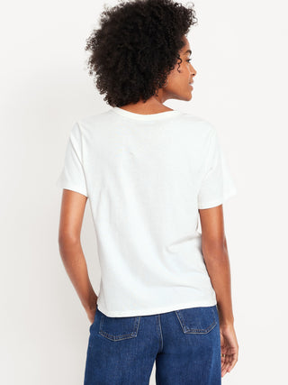 Camiseta Manga Corta con Detalle Logo