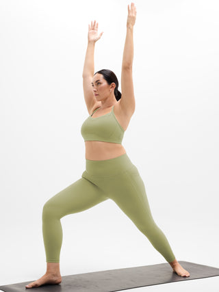 Legging Talle Alto con Largo 7/8 con Bolsillo