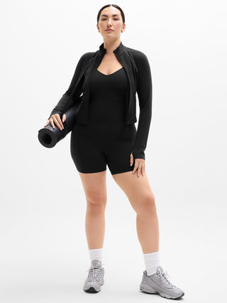 Chaqueta Deportiva con Cuello Alto