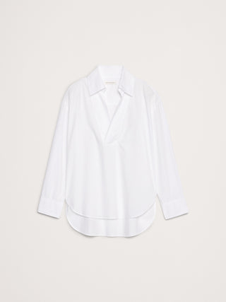 Camisa Oversize Manga Larga de Algodón