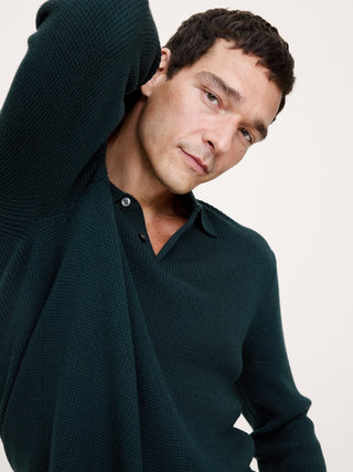 Polo Manga Larga de Lana Merino