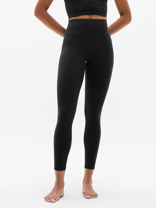 High-Waisted 7/8 Length Leggings with Pockets