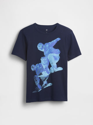 Camiseta Manga Corta con Gráfico, Niño