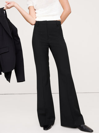 Pantalón Acampanado Talle Alto de Lana