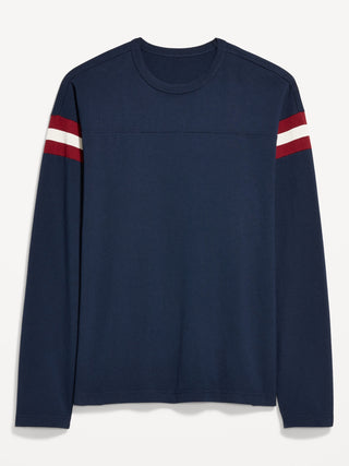 Camiseta Manga Larga con Detalle Rayas