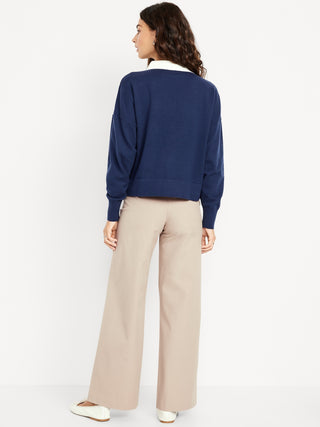 Pantalones Súper Anchos Pixie De Cintura Alta.