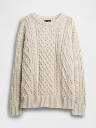 Sudadera Oversize con Tejido Trenzado