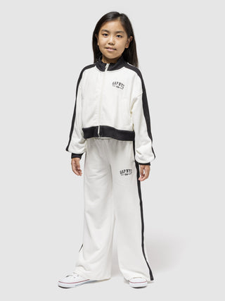 Chaqueta Crop con Logo Delantero, Niña