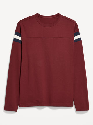 Camiseta Manga Larga con Detalle Rayas