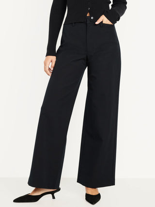 Pantalones Súper Anchos Pixie De Cintura Alta.