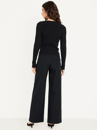 Pantalones Súper Anchos Pixie De Cintura Alta.