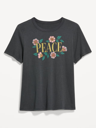 Camiseta Manga Corta con Detalle Gráfico