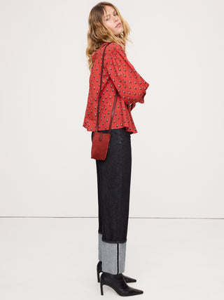 Bolso Bandolera con Correa Ajustable de Piel