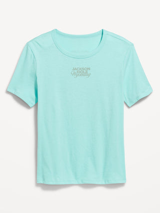 Camiseta Manga Corta con Detalle Gráfico