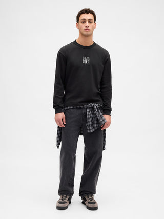 Camiseta Manga Larga con Logo de Algodón