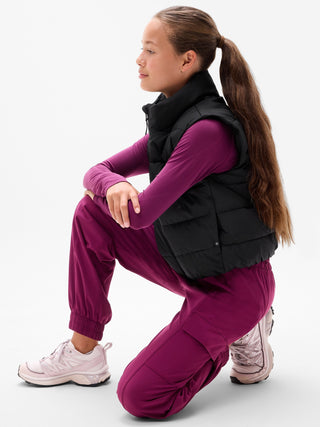 Chaleco Acolchado con Cuello Alto, Niña