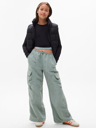 Pantalón Cargo con Cintura Elástica, Niña