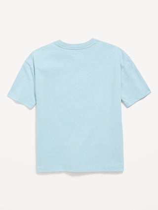 Camiseta Oversize Manga Corta con Estampado, Niño