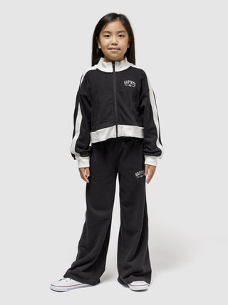 Chaqueta Crop con Logo Delantero, Niña