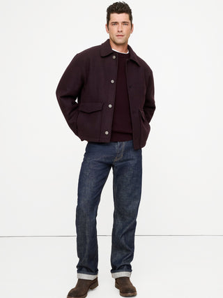 Chaqueta Oversize con Bolsillos Delanteros