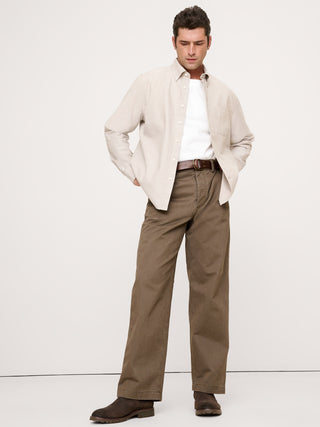 Camisa Manga Larga de Algodón