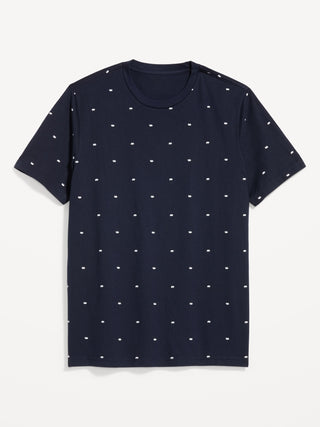 Camiseta Manga Corta de Algodón con Estampado