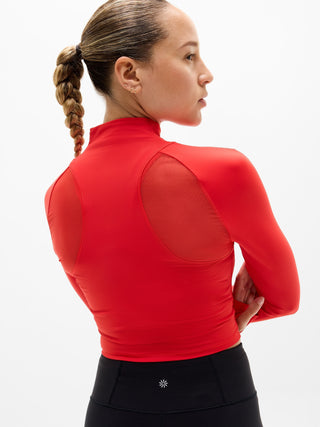 Camiseta Manga Larga con Cuello Alto