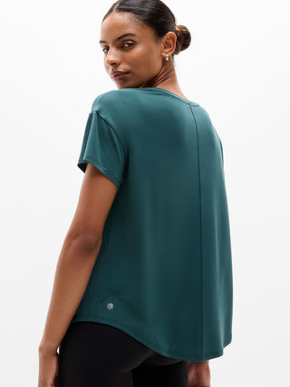 Camiseta Deportiva con Cuello Redondo