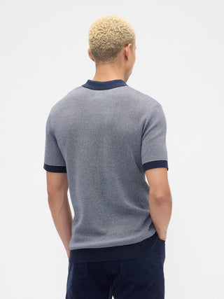 Polo Manga Corta con Tejido Canalé