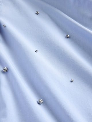 Camisa Manga Larga con Detalle Pedrería