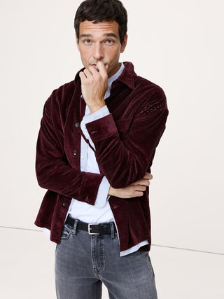 Camisa Manga Larga con Tejido Pana