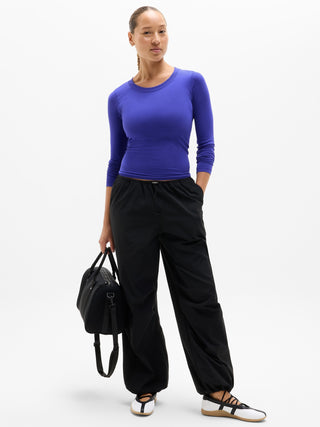 Camiseta sin Costuras con Cuello Redondo