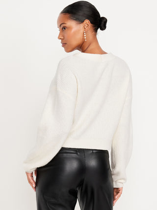 Cárdigan Cuello V con Detalle Lazos