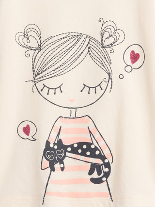 Camiseta Manga Corta con Detalle Gráfico, Bebé