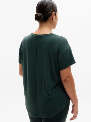 Camiseta Deportiva con Cuello Redondo