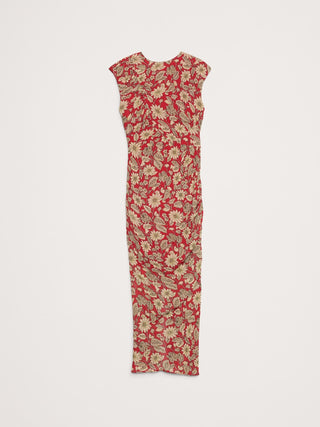 Vestido Midi Asimétrico con Estampado Floral