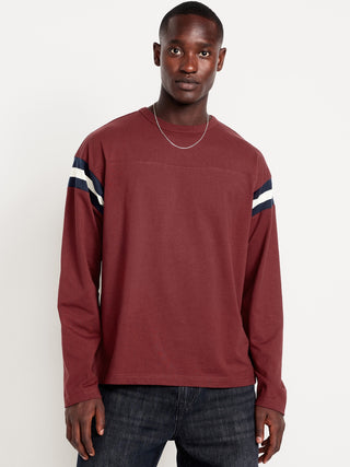 Camiseta Manga Larga con Detalle Rayas