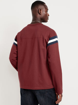 Camiseta Manga Larga con Detalle Rayas