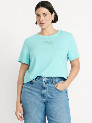 Camiseta Manga Corta con Detalle Gráfico