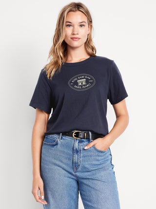 Camiseta Manga Corta con Detalle Gráfico