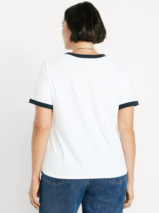 Camiseta Manga Corta con Detalle Logo