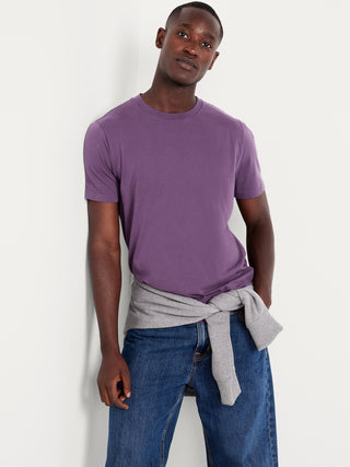 Camiseta Manga Corta Cuello Redondo de Algodón