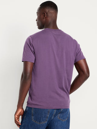 Camiseta Manga Corta Cuello Redondo de Algodón