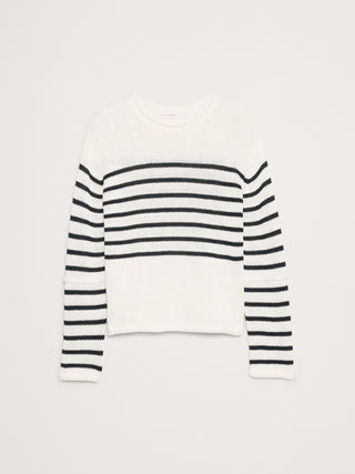 Sudadera Cuello Redondo Estampado Rayas